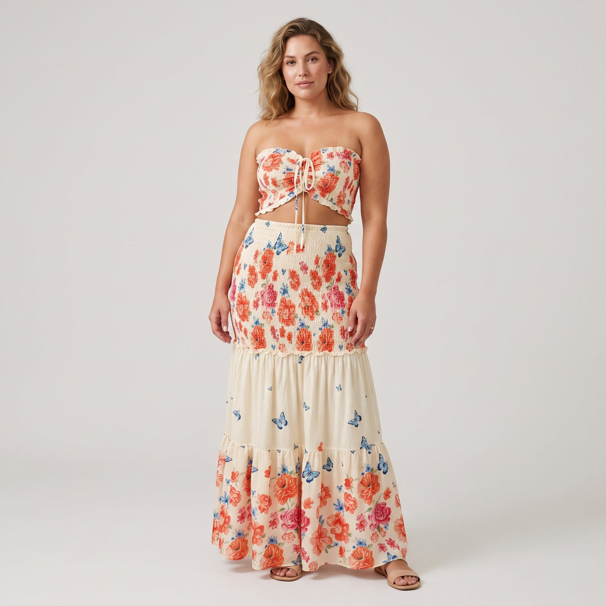 Rosalinde | Tweedelige Set met Bloemenprint
