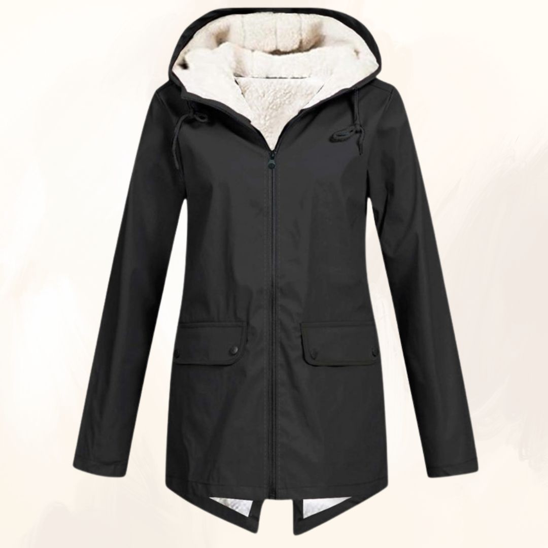 Dames winterjas van kunstbont