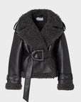 Nikola™ ｜Leren jas met riem
