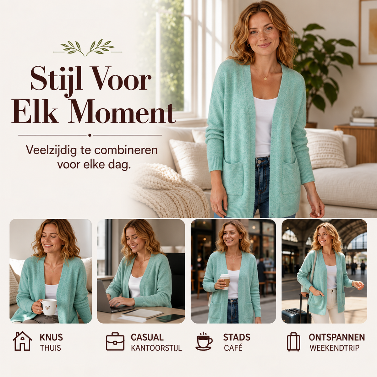 Delia | Casual gebreide cardigan