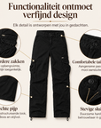 Luisa | Dames Vintage Wijde Cargobroek