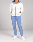 Sina | Tweedelige Set met Capuchon & Colorblock Detail