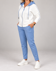 Sina | Tweedelige Set met Capuchon & Colorblock Detail