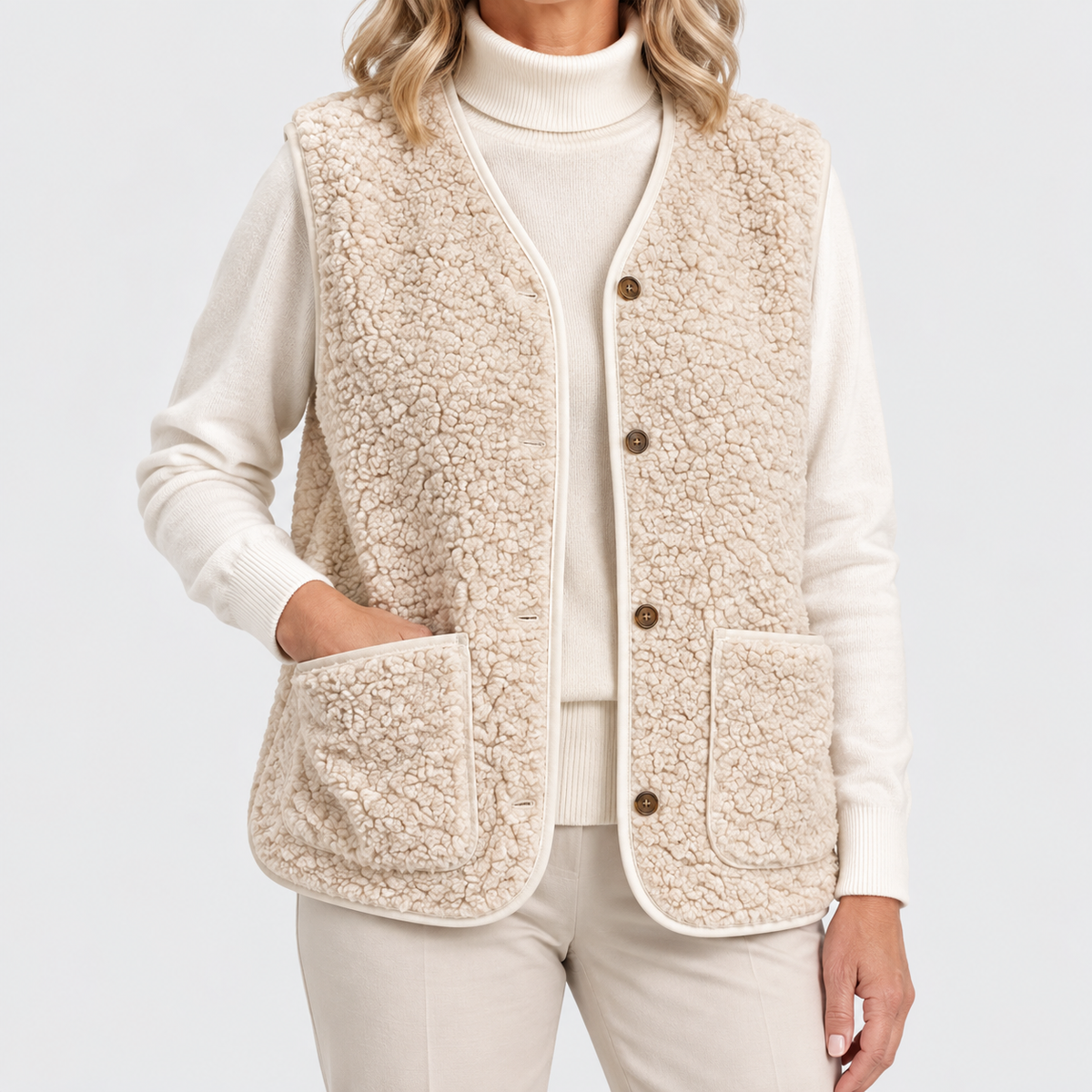 Mysa | Knusse Bodywarmer met Knopen