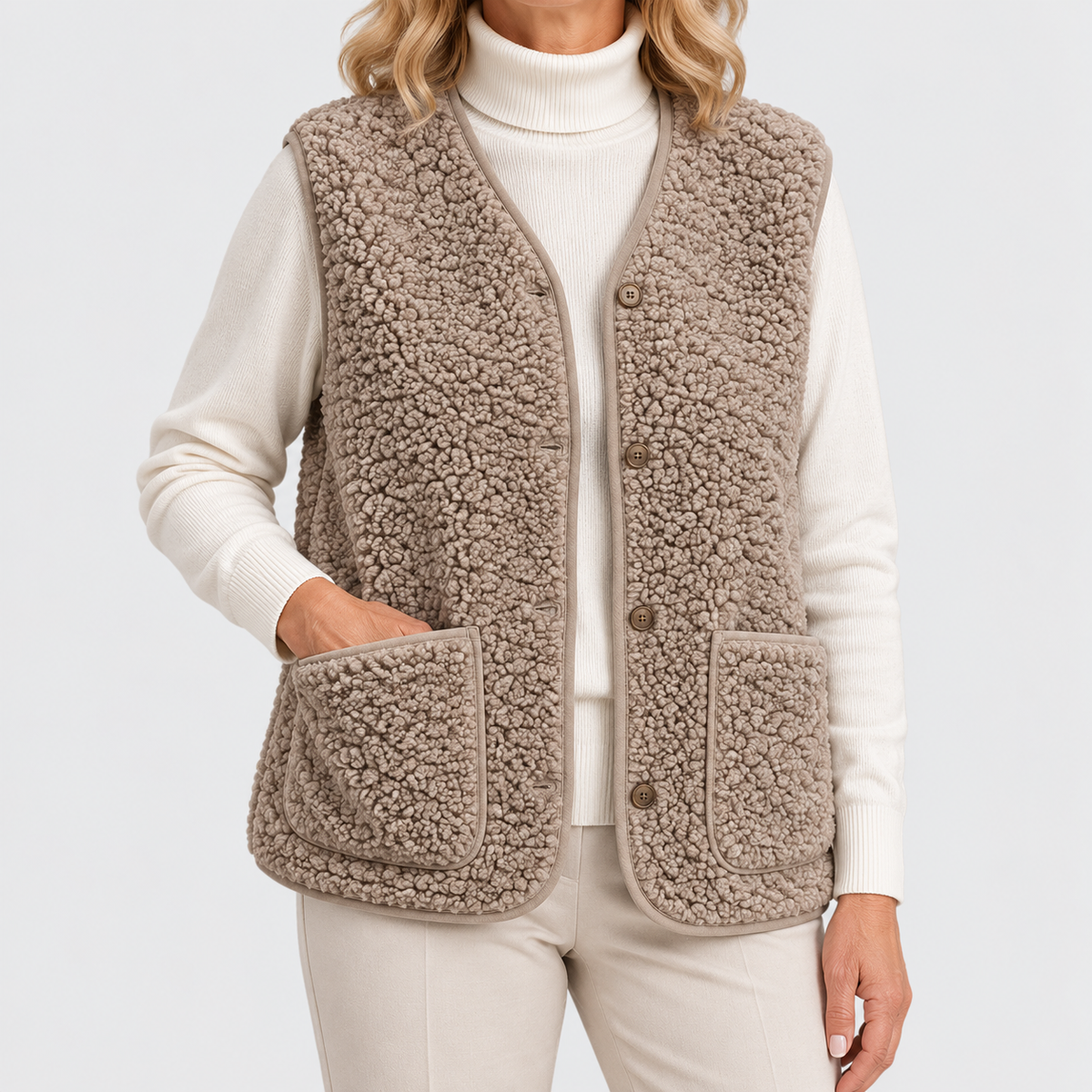 Mysa | Knusse Bodywarmer met Knopen