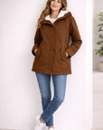 Ilona | Waterdichte Getailleerde Winterjas Met Capuchon