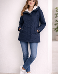 Ilona | Waterdichte Getailleerde Winterjas Met Capuchon