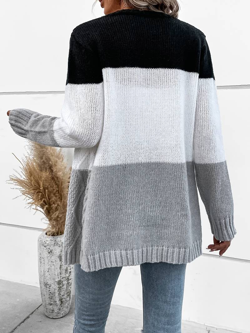 Elorah | Tweekleurig Gebreid Vest