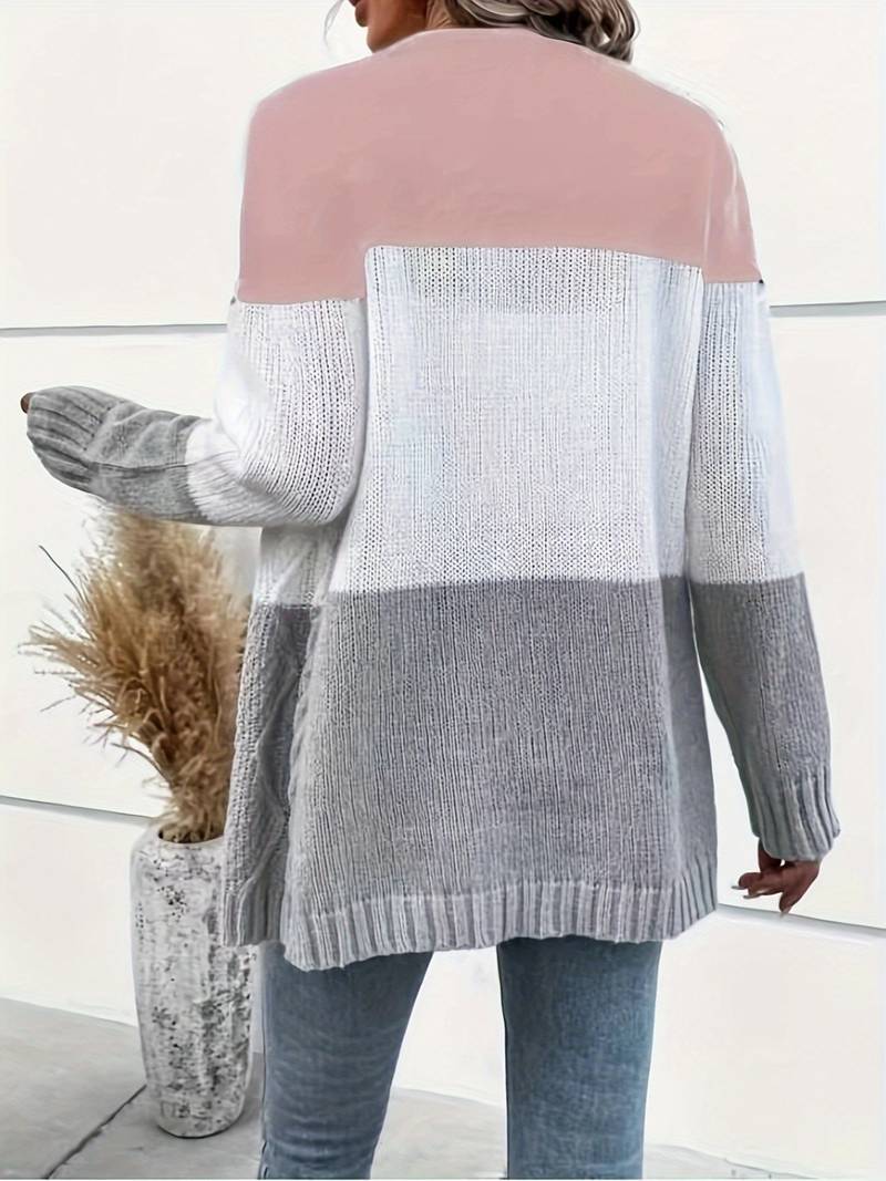 Elorah | Tweekleurig Gebreid Vest