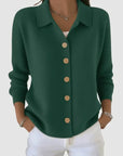 Martine | Gebreid Vest met Knopen