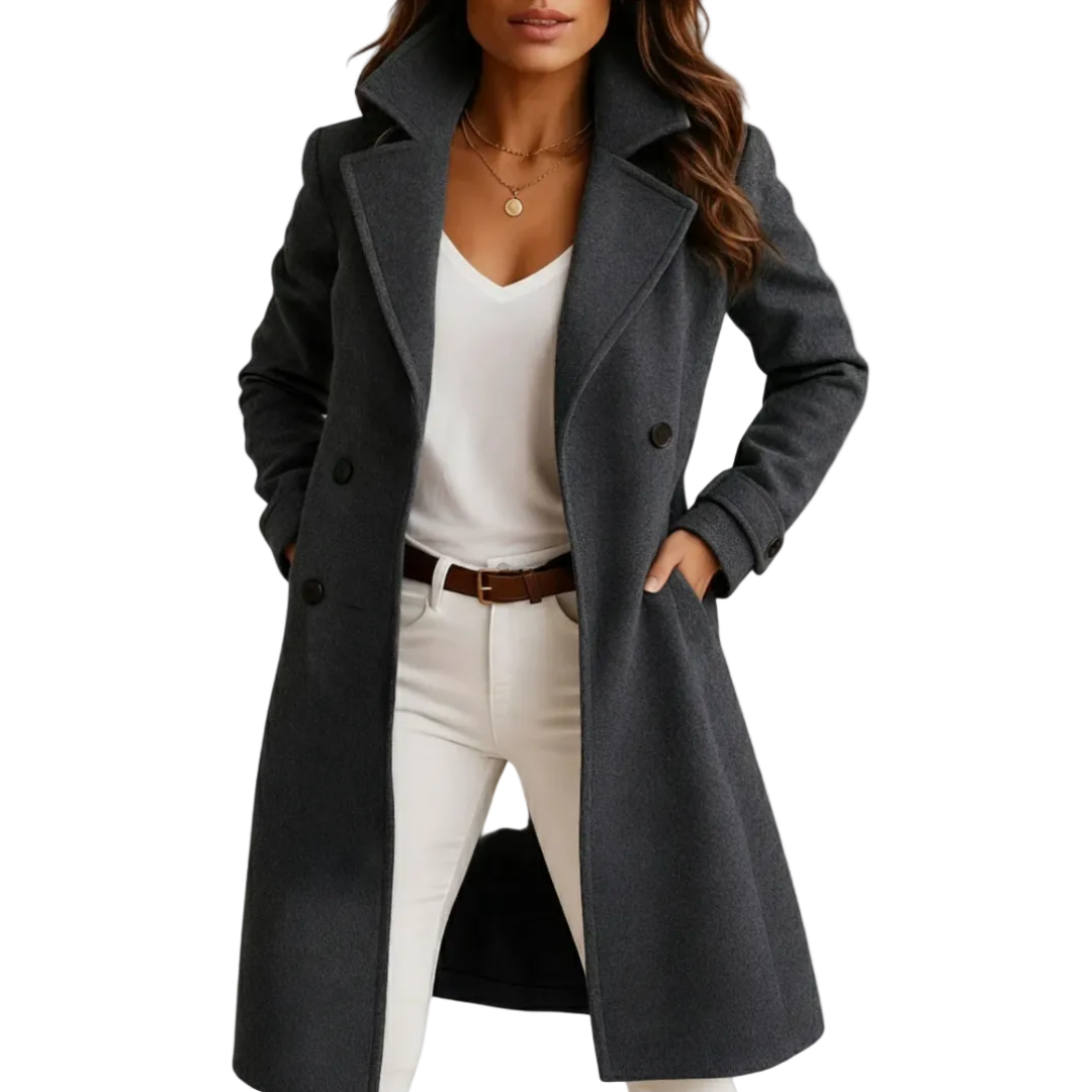 Gigi™ – Lange Warme Jas Voor Dames