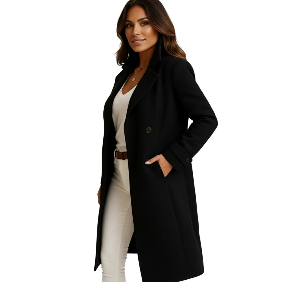 Gigi™ – Lange Warme Jas Voor Dames
