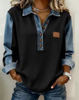 Voxanne™ | Denim Kraag Pullover