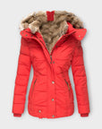 Emine ™ ｜ Leren jas met bont
