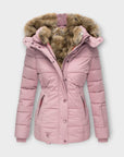 Emine ™ ｜ Leren jas met bont