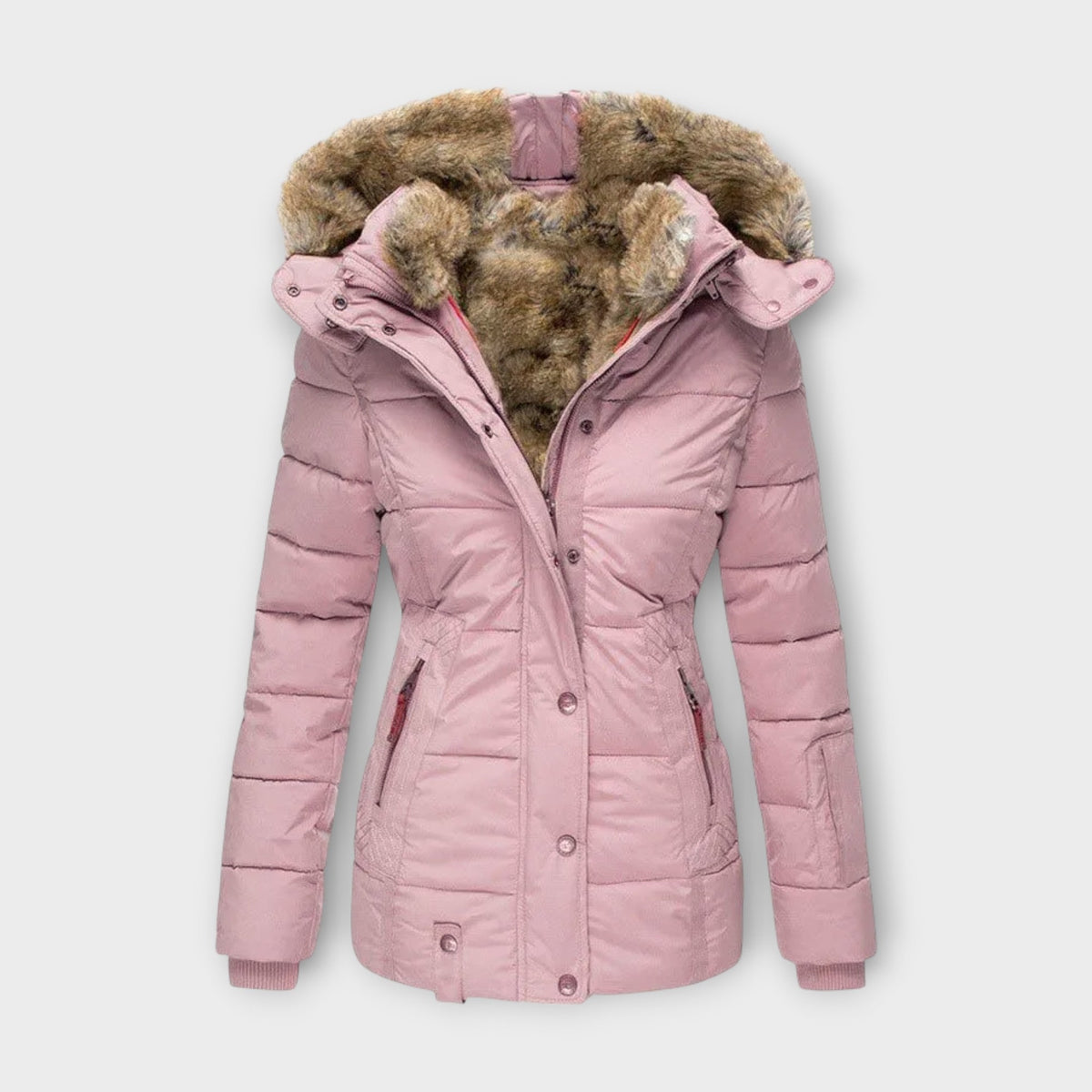 Emine ™ ｜ Leren jas met bont