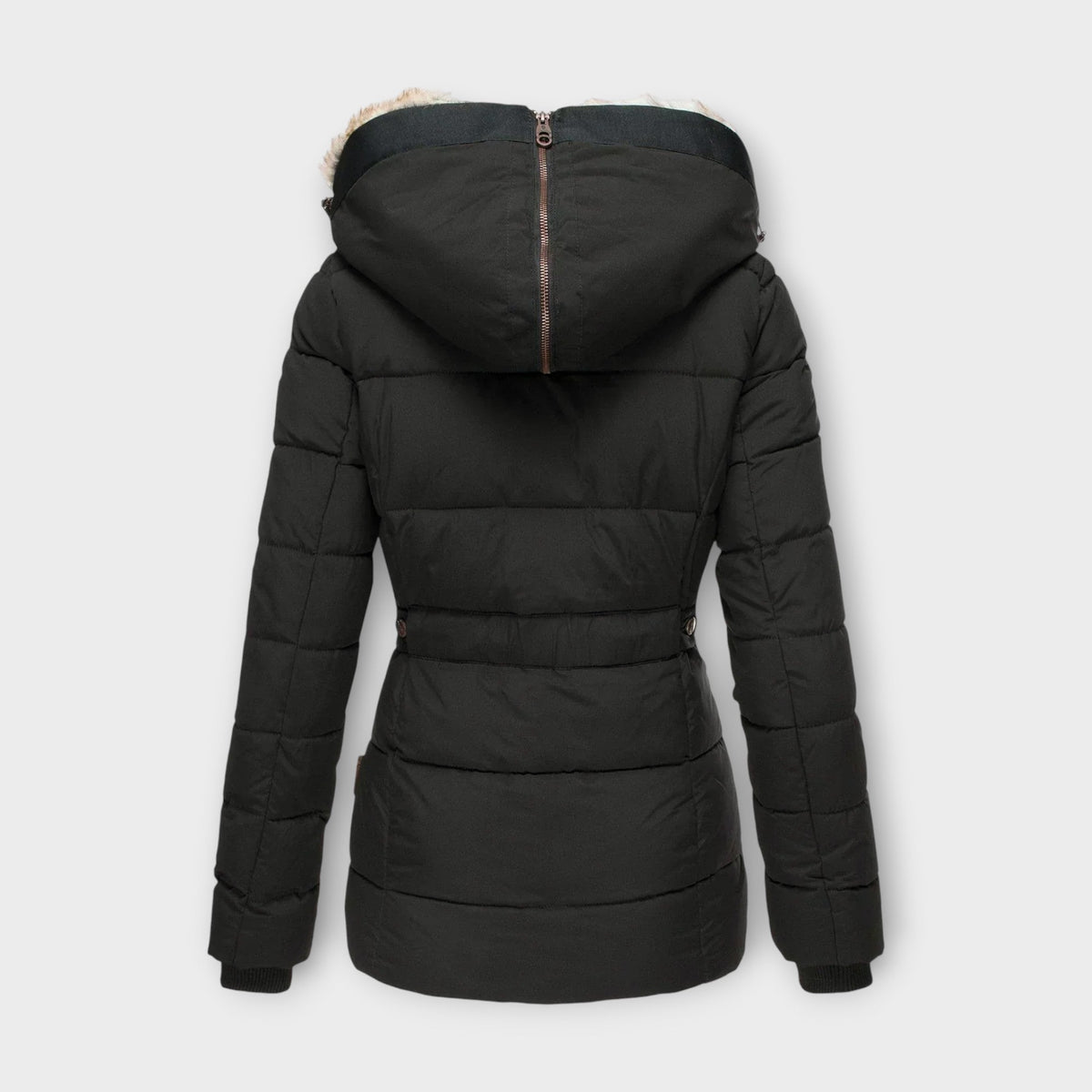 Emine ™ ｜ Leren jas met bont