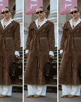 Maren Suede Luxe™ | Suede trenchcoat met Riem
