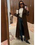 Maren Suede Luxe™ | Suede trenchcoat met Riem