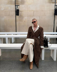Maren Suede Luxe™ | Suede trenchcoat met Riem