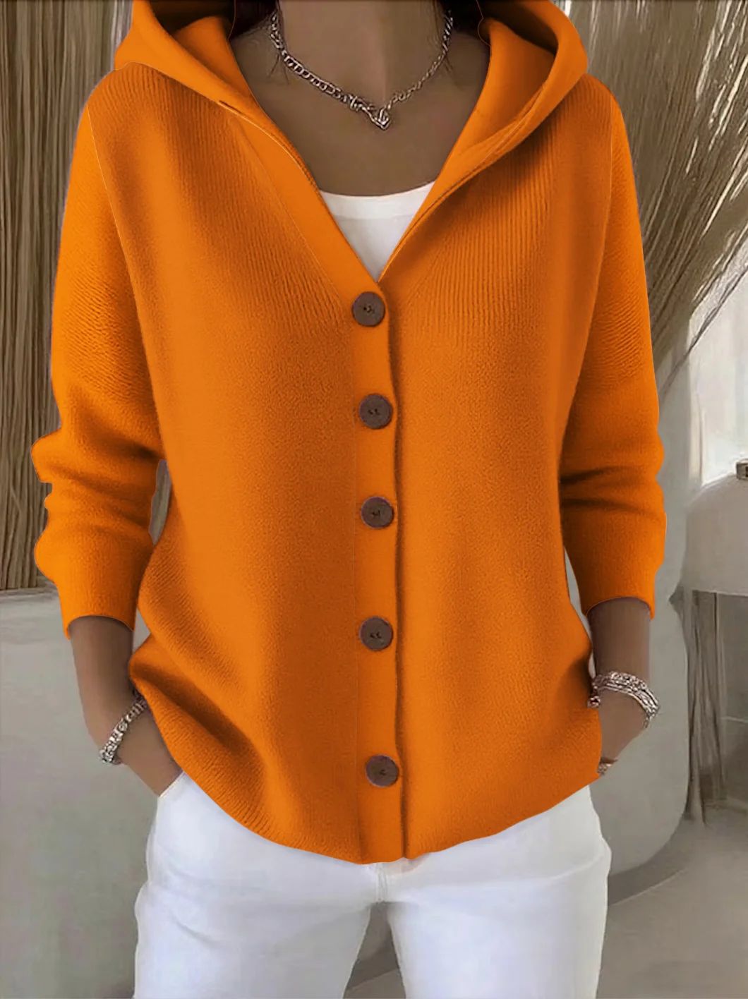 Rocío | Brei Jacket met Capuchon