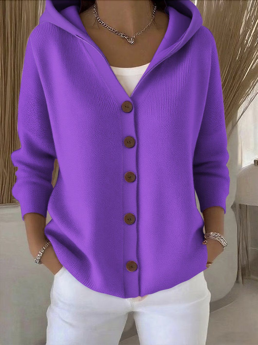 Rocío | Brei Jacket met Capuchon