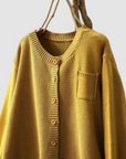 Martine | Zachte Gebreide Cardigan met Borstzak