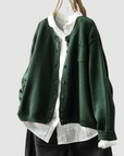 Martine | Zachte Gebreide Cardigan met Borstzak