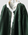 Martine | Zachte Gebreide Cardigan met Borstzak
