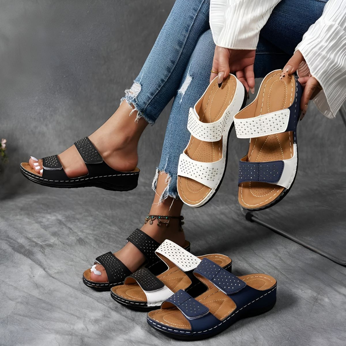 Lóra – elegante orthopedische sandaal met uitstekende demping
