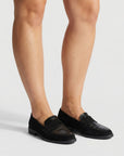 Carolina | Zwarte Loafers met Orthopedische Ondersteuning