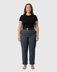 Elvirah | CASUAL BLAZERBROEK met Hoge Taille en Straight Fit