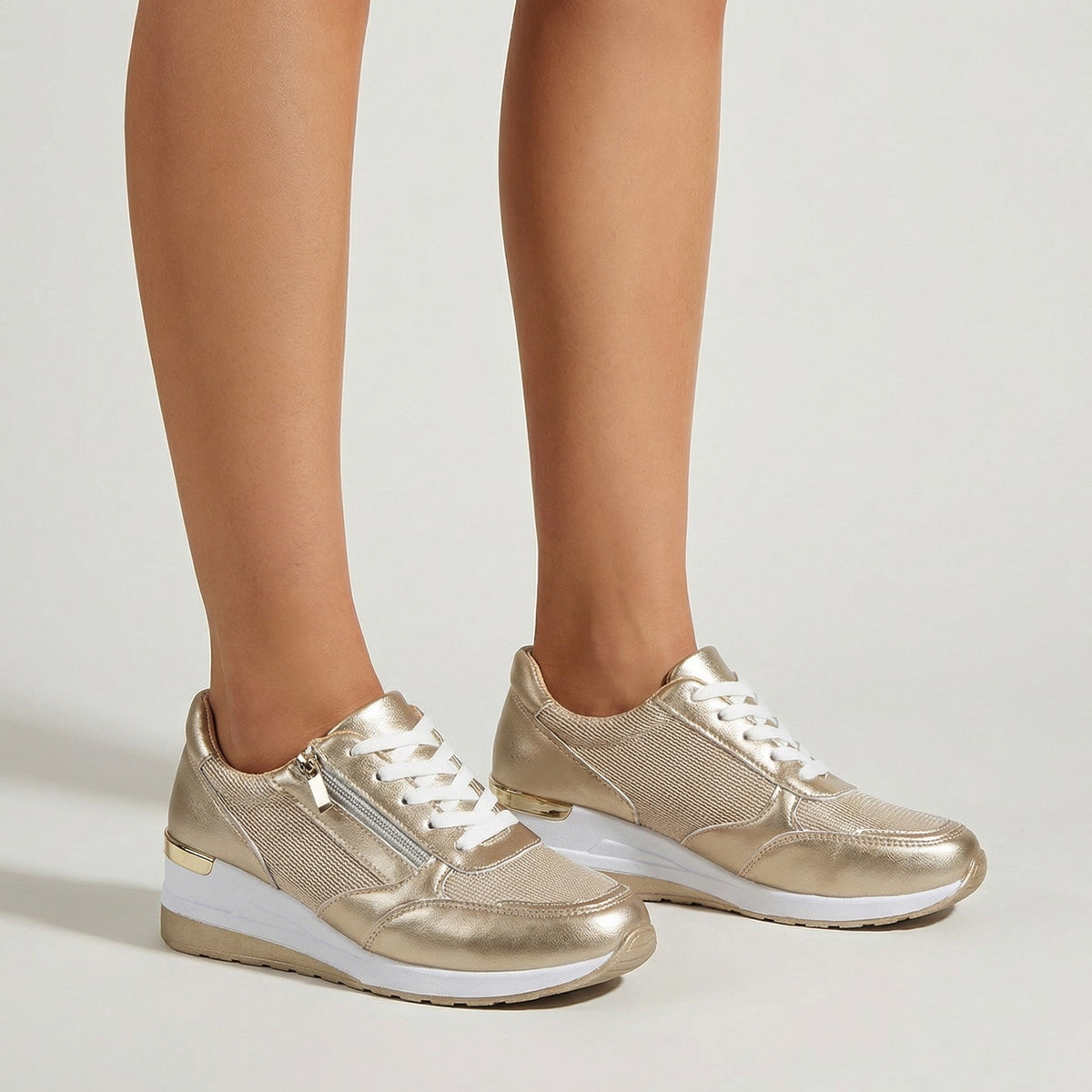 Evelien | Witte Dames Sneakers Met Optimale Ondersteuning