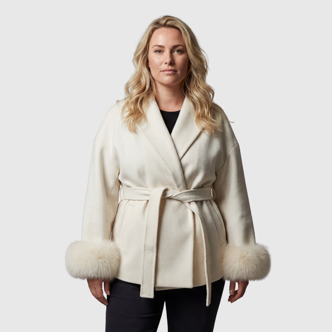 Fleur | Luxe Wikkeljas met Tailleriem | Flatterend &amp; Chic