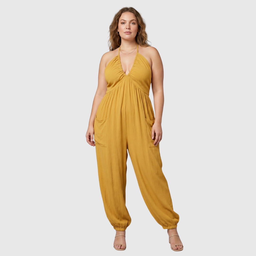 Karin | Losvallende Jumpsuit met V-hals