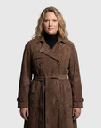 Maren Suede Luxe™ | Suede trenchcoat met Riem