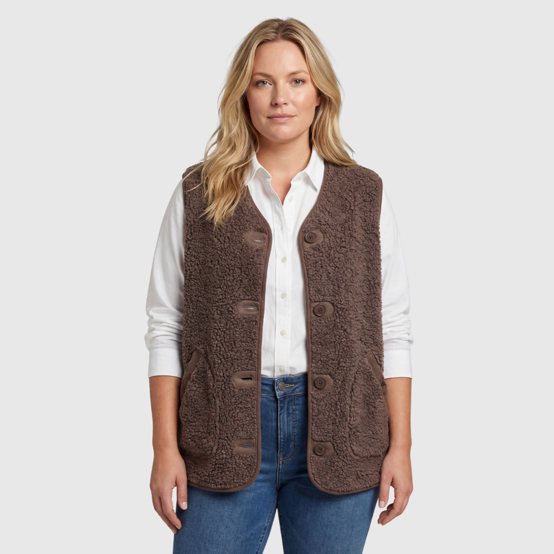 Mysa | Knusse Bodywarmer met Knopen