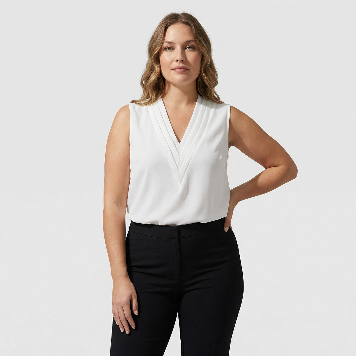 Samantha | Mouwloze Top van Luxe Viscose