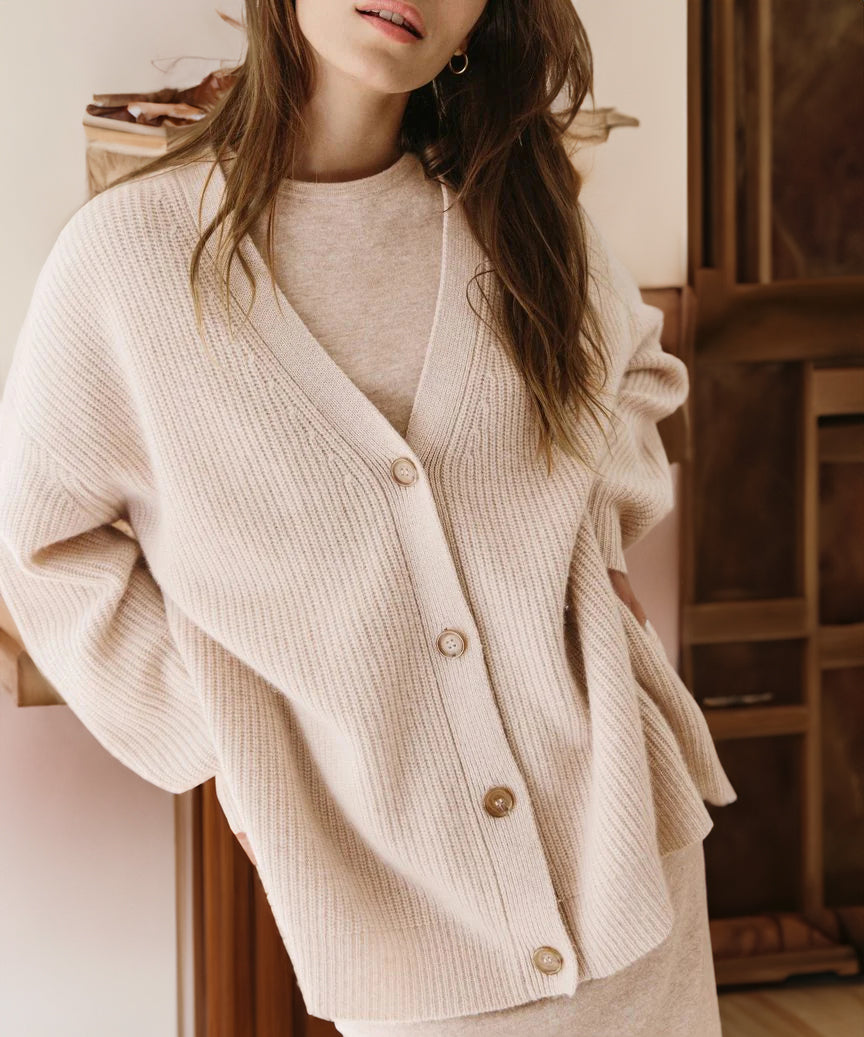 Petra | Dames Oversized Vest Met Knoopsluiting
