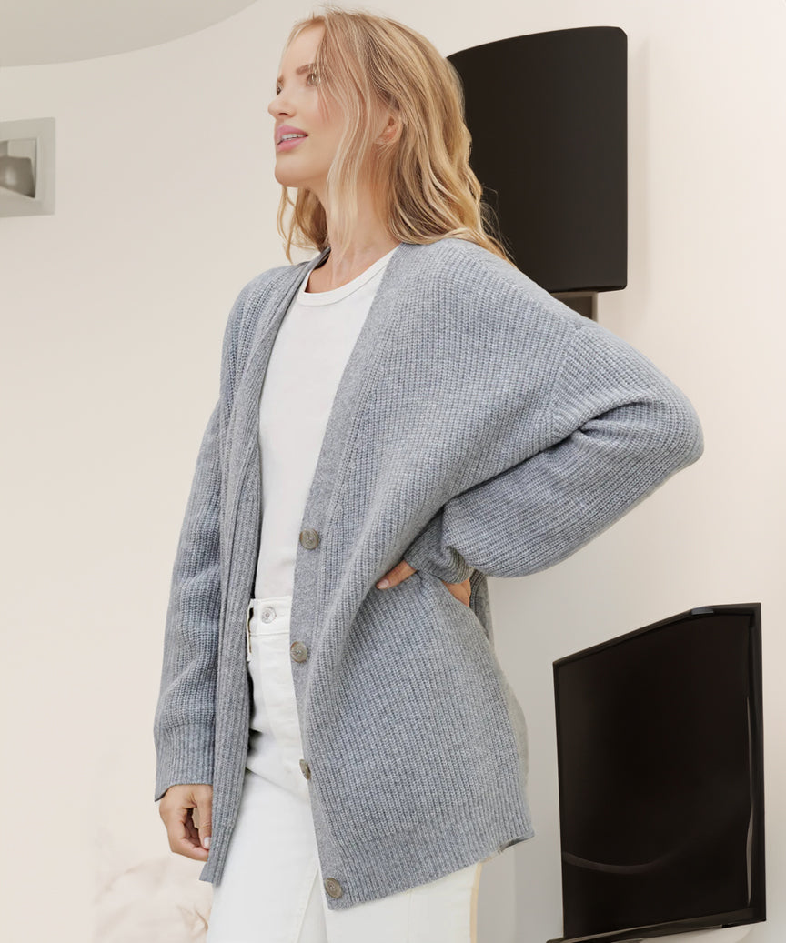 Petra | Dames Oversized Vest Met Knoopsluiting