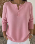Helena | Trui en Brei met Henley Knopen