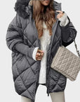 Denisa™ ｜Dames midi parka met gebreide mouwen