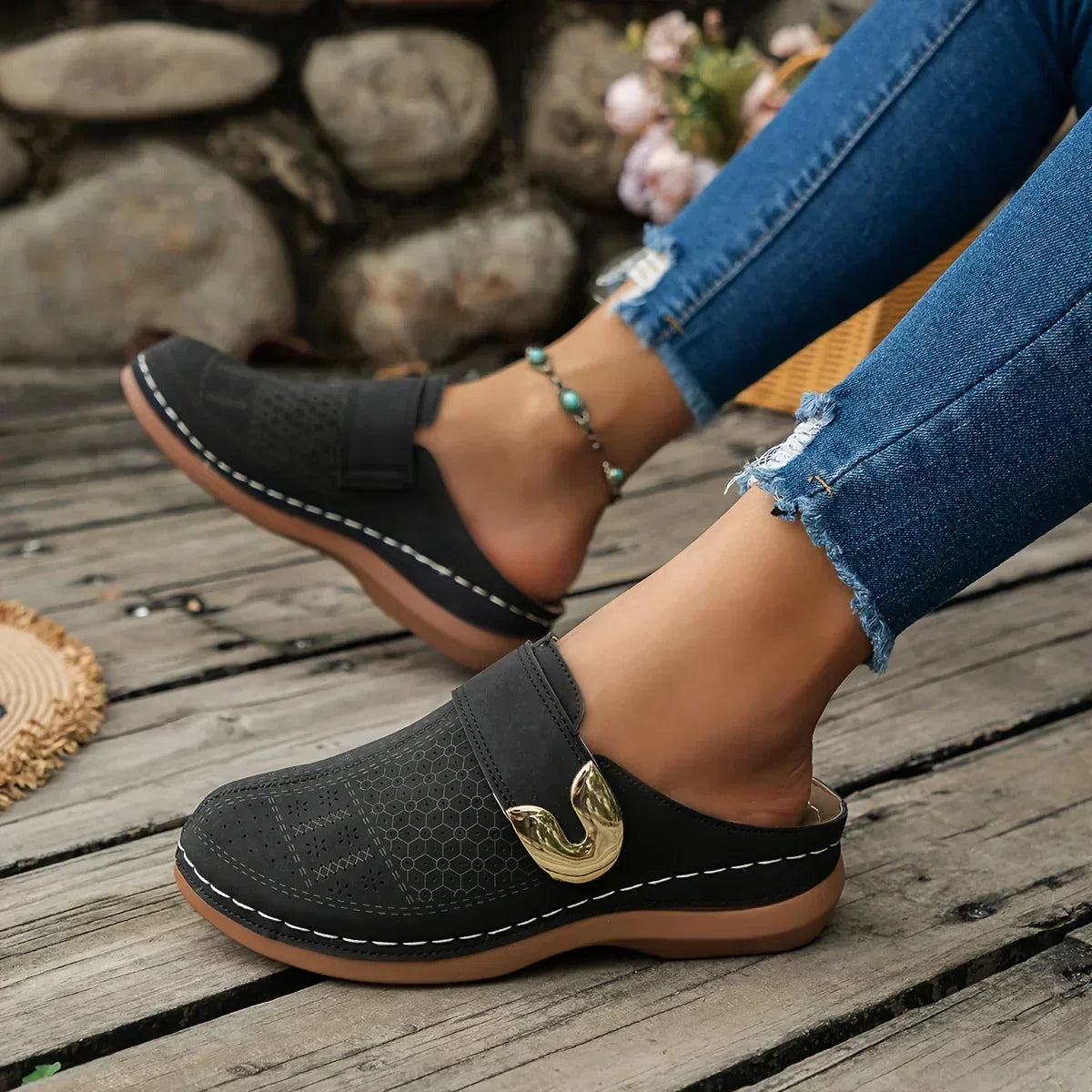 Marcella – elegante orthopedische wedge sandaal