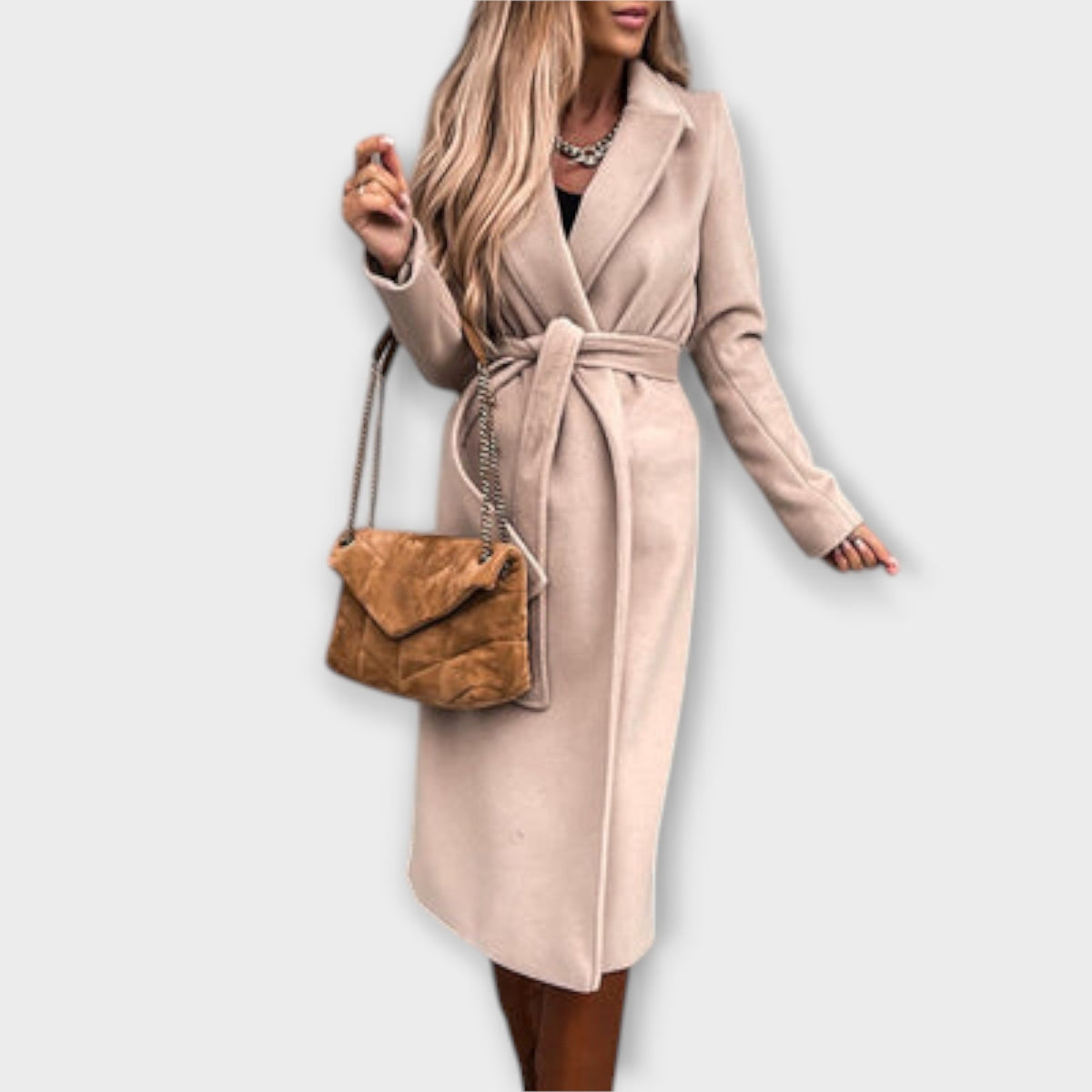 Eliza ™ ｜ Stijlvolle lange jas met riem