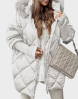 Denisa™ ｜Dames midi parka met gebreide mouwen