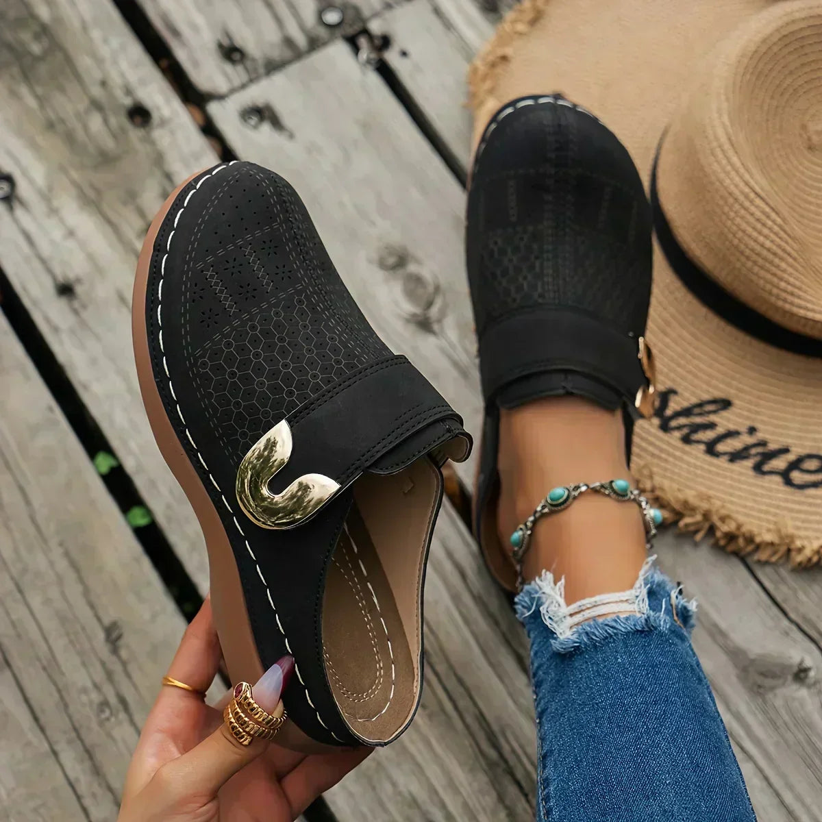 Marcella – elegante orthopedische wedge sandaal
