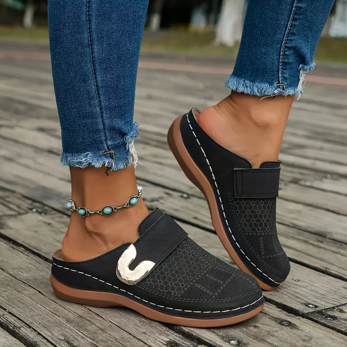 Marcella – elegante orthopedische wedge sandaal
