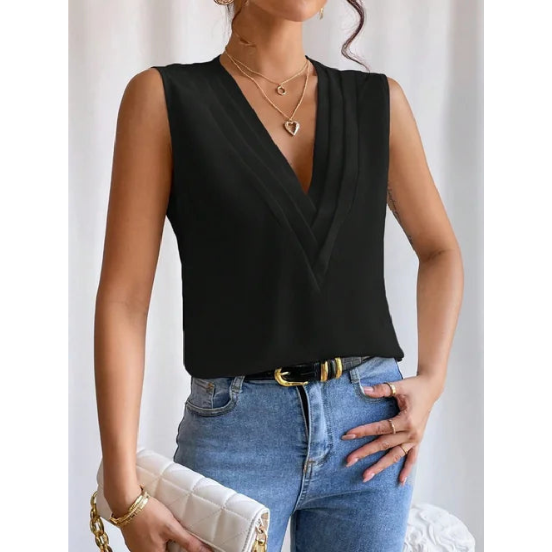 Samantha | Mouwloze Top van Luxe Viscose