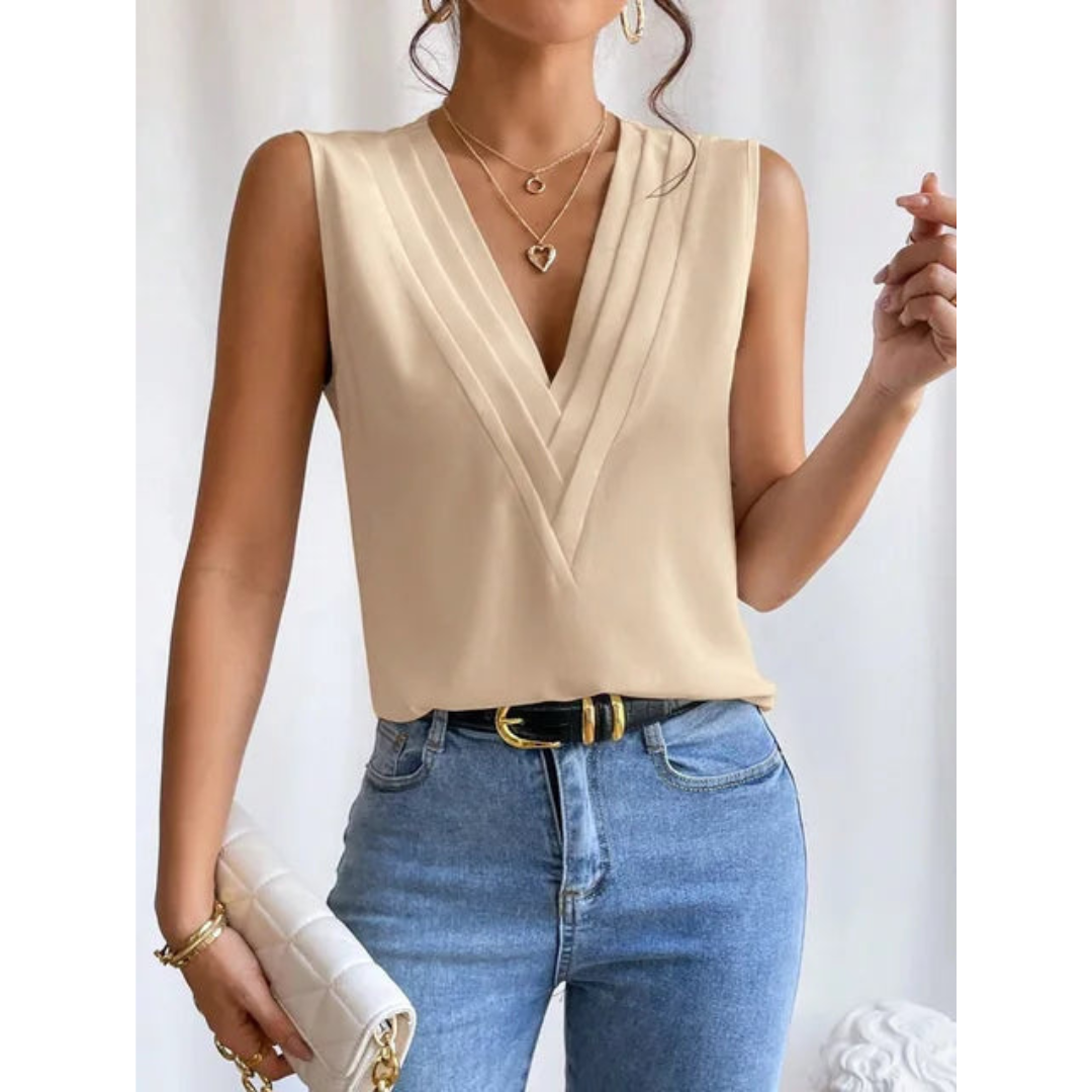 Samantha | Mouwloze Top van Luxe Viscose