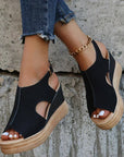 Margit – ontspannen metallic hak sandaal